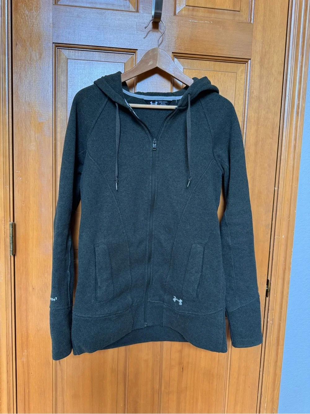 Under Armour Women’s Storm 1 Dark Green Full-Zip Hoodie Sweater Fleece Jacket M
